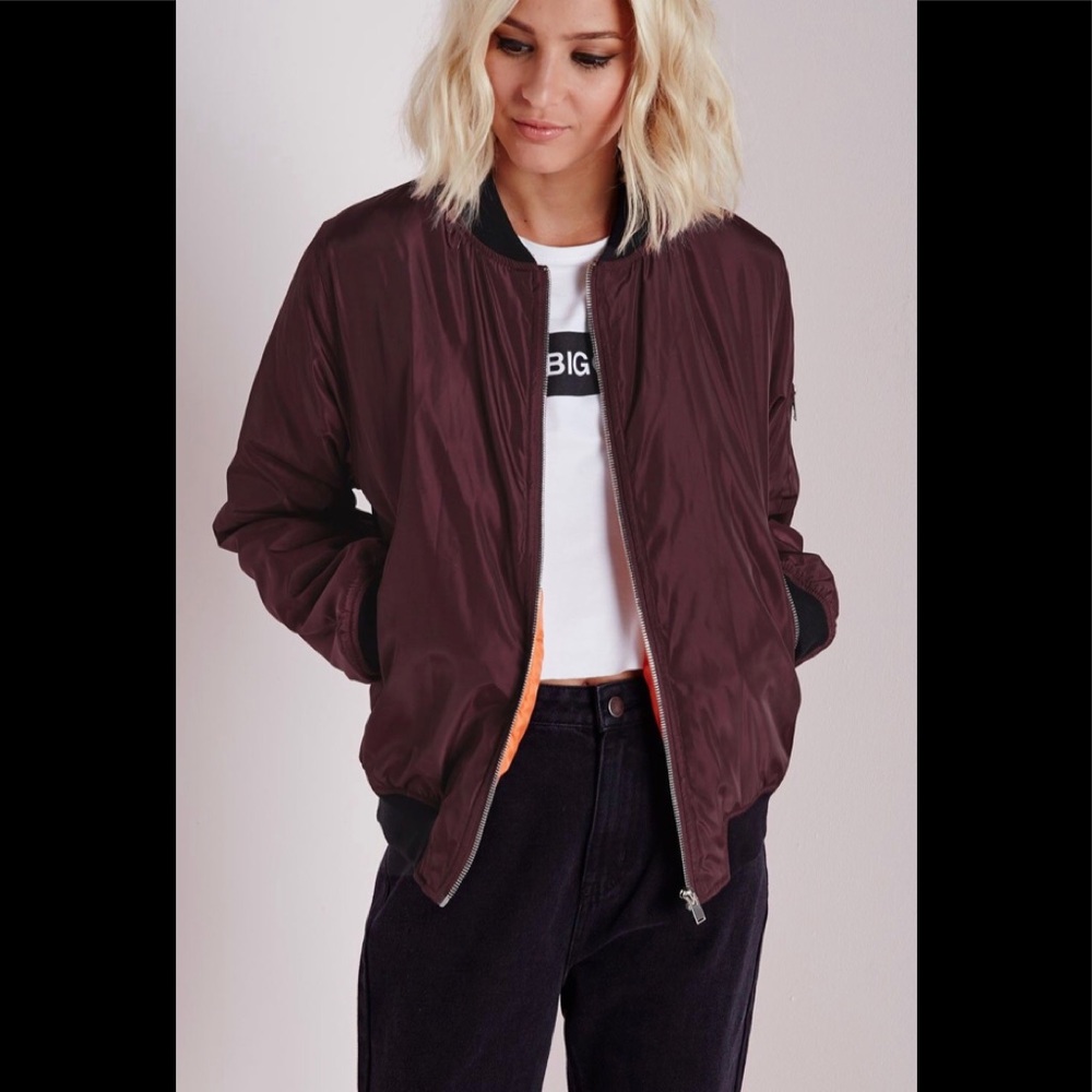 Missguided Padded Bomber Jacket